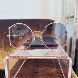 Salvatore Ferragamo Gold Frame Sunglasses